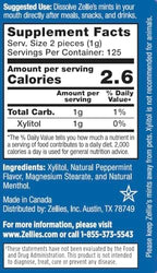 Zellie's | 100% Xylitol Cool Mint Breath Mints | No Aspartame, Gluten Free, Vegan & Kosher (250 Count - Pack of 1)