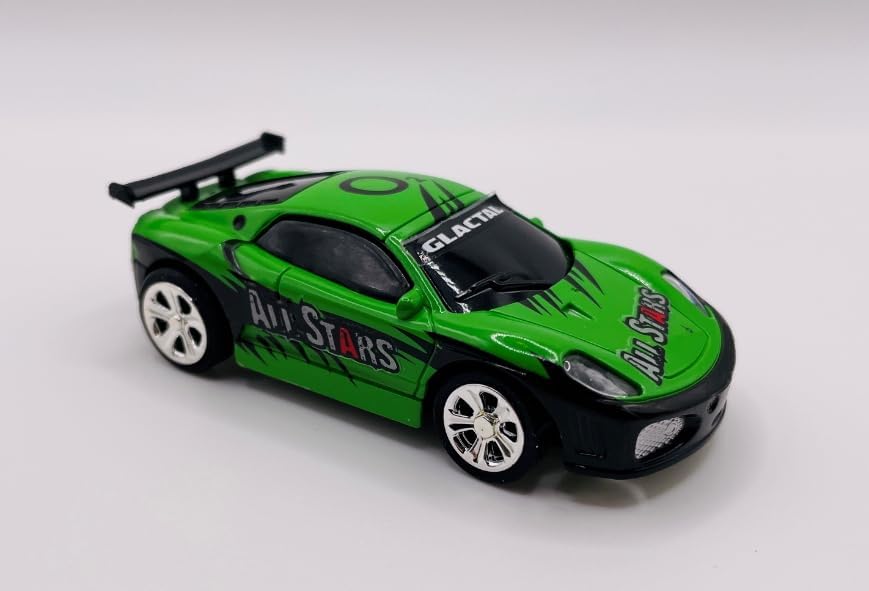 Mini RC 1:58 Scale Small Pocket Portable Micro Racing Car Can Miniature Coke Can Upgraded 2.4G Wireless Radio Remote Control for Multi-Users (Qty. 1 = 1 Can) (Green)
