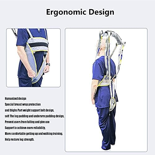 Standing Walking Sling, Patient Assisted Walking Straps Special Spreaders for Lifts - Rehabilitation Aid Gait Training Device, 550 Lb Weight Capacity,M