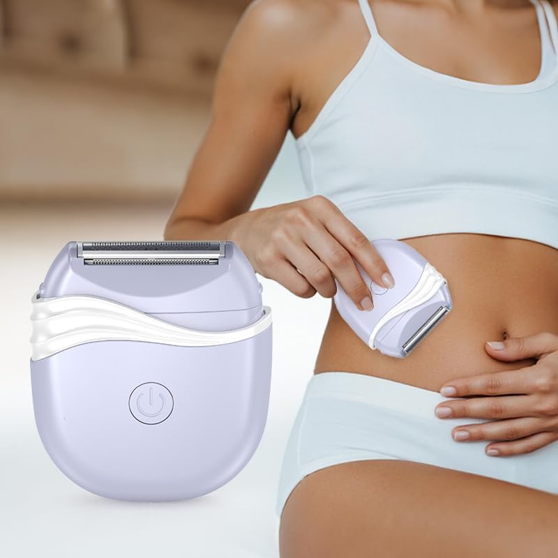 Women Electric Shaver and Bikini Trimmer, Body Hair Removal for Smooth Skin Portable Design