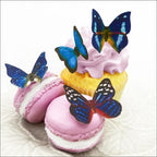 Edible Butterflies Small Premium Crafted Made in the USA Cake and Cupcake Toppers, Decoration (Blue)