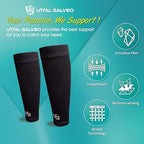 Vital Salveo Graphene Recovery Calf Sleeve - Compression Support for Post-Exercise Recovery,Pain Relief (1 PC)
