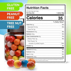 Lightning Bolts Sour-Filled Gumballs for Vending Machine – 1 Inch Large Assorted Fruit Chewing Gum 2.4 LB Bulk Refill – Sour Double Bubble Gum for Kids