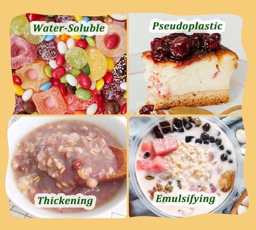 6oz CMC Powder, 100% Pure CMC Powders for Fondant, Premium Tylose Powder Ice Cream Stabilizer, Food Grade Thickener and Water Retention Agent for Frostings, Cake Decoration, Frozen Food, Candy, Yogurt