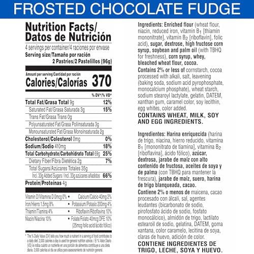Pop-Tarts Toaster Pastries, Frosted Chocolate Fudge 13.5oz (12 Count)