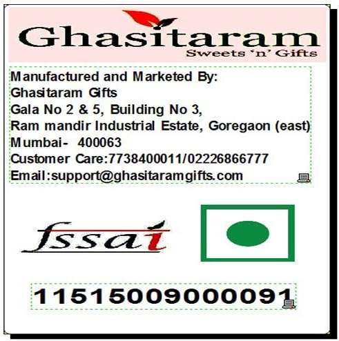 Ghasitaram Gifts Diwali Gifts Diwali Chocolates - 5 Part Print 18 Pcs Chocolate Box