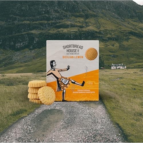 Shortbread House of Edinburgh Lemon Shortbread Bites, Truly Handmade, 5.3 Ounce (Pack of 1)