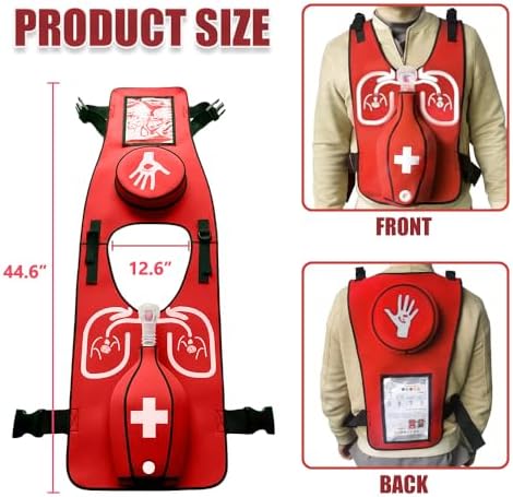 Upgraded Heimlich Practice Training Vest - Anti-Choking Obstruction Model for First Aid Teaching, Nursing and Student Education Accessories (Adults)