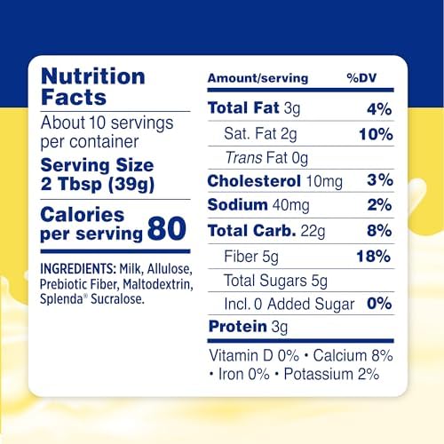 SPLENDA Reduced Calorie Sweetened Condensed Milk, No Sugar Added, 14 Ounce Can (Pack of 2)