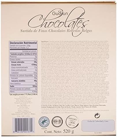 Gudrun Belgian Chocolate Box Bag Assorted Chocolates Gold Box + Bag