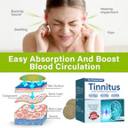 Tinnitus Relief for Ringing Ears, Tinnitus Relief Patches, 50 Pcs Support Ear Noise and Buzzing Relief, Natural Herbal Formula Protect Ear Health, Improve Hearing Comfort, Long-Lasting Effective
