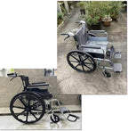 WORDFUN 2 Pcs Rear Wheelchair Wheels Replacement, 20in 22in 24in Wheelchair Caster Assembly, Silence, Replacement PartsUniversal Fit, Replacement Wheels for Wheelchair Walkers