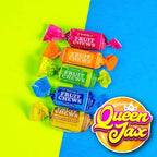 Fruit Chews - 5 Pound Bag - Assorted Candy - Chewy, Fruity and Delicious - Cherry, Lemon, Lime, Orange and Vanilla - QUEEN JAX - Individually Wrapped Candy - Fresh, Mouth Watering and Scrumptious Bulk Candy Bag - Buy In Bulk and Save!