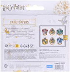 PME Harry Potter Cake Toppers, Hogwarts Crests (Pack of 6)