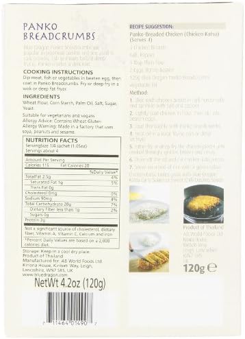 BLUE DRAGON Panko Breadcrumb Mix, 4.2-Ounce (Pack of 6)