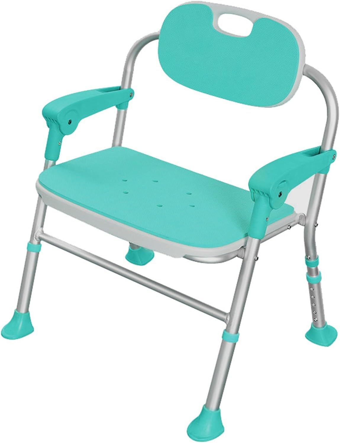 Height Adjustable Bath Shower Chairs,Household Folding Bath Chair Shower Chair,Anti-Slip Safety Bathroom Seat Chair for Elderly Pregnant Woman,Load Weight 125Kg B