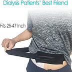 Breathable Peritoneal Dialysis Belt PD Catheter Holder Belt with Mesh Pouch Stretch for Peg/G/J Feeding Tube Accessories Transfer Set Fixation Nursing Supplies Men Women