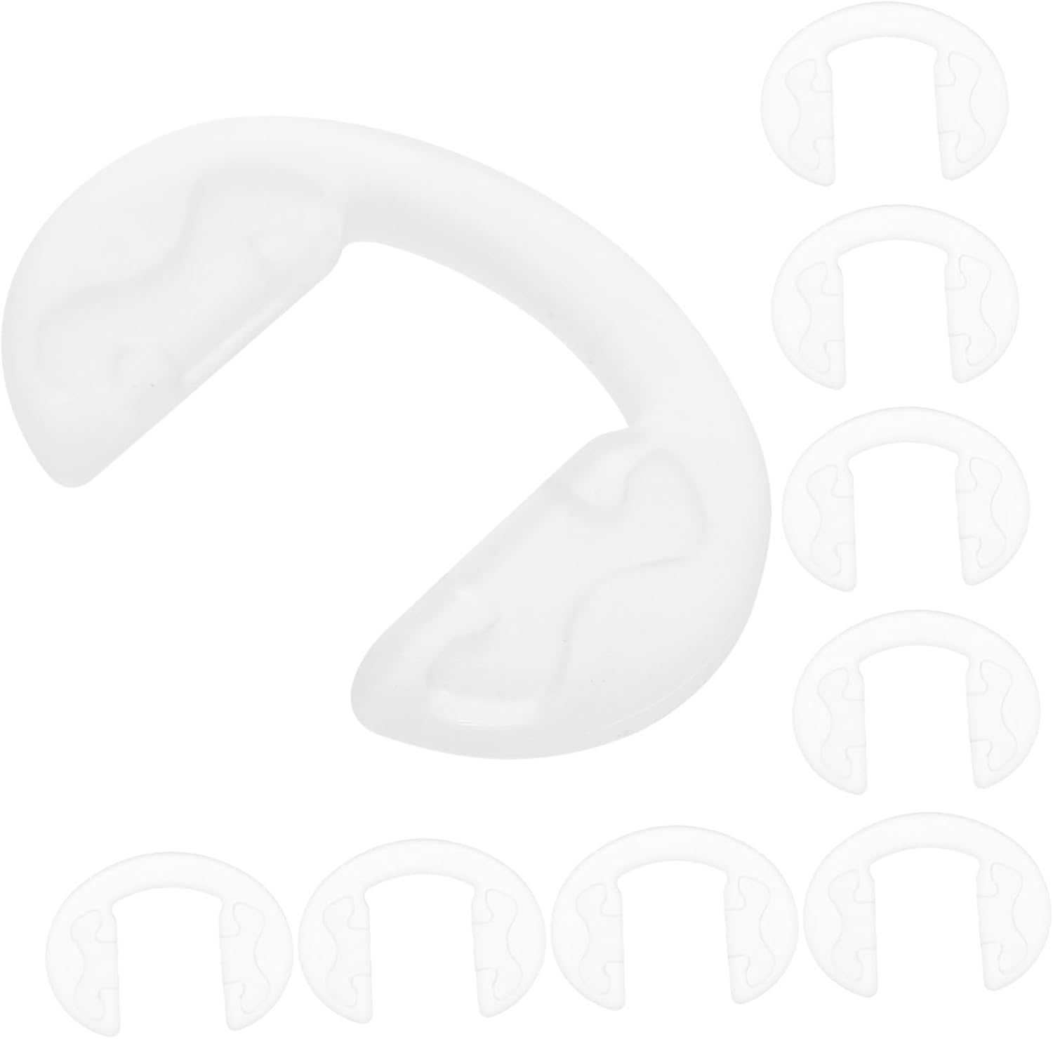 KOMBIUDA 10Pcs Silicone Nose Pads Glasses Accessories Non-Slip Nose Cushion Eyeglass Bridge Pads for Full Frame Glasses and Sunglasses