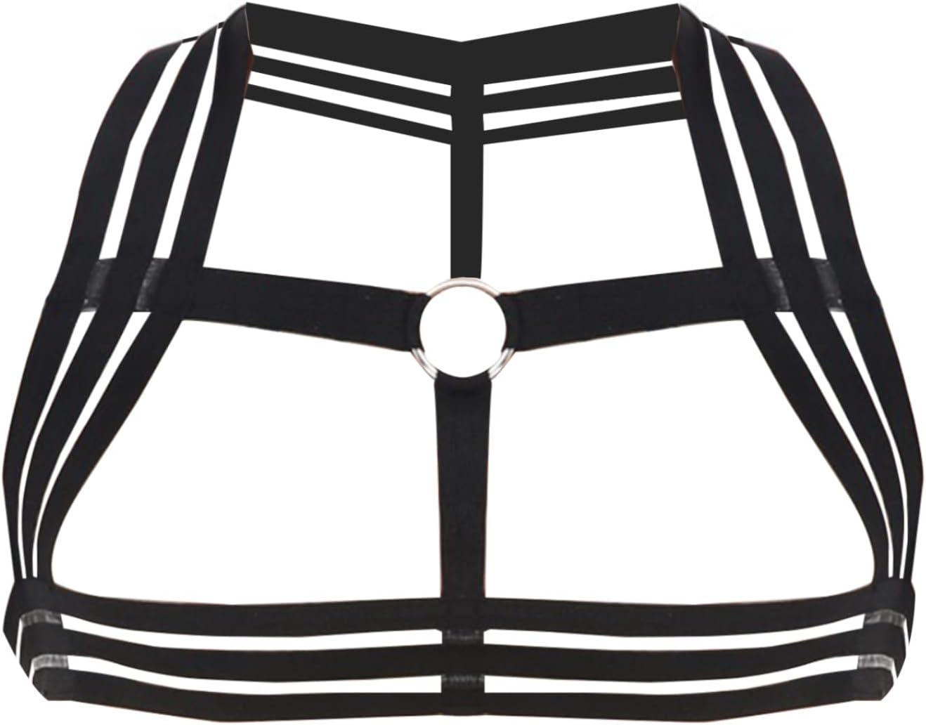 Mens Harness Belt Nylon Elastic Body Shoulder Strap Sexy Halter Club Wear Cosplay Costume