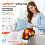 Cordless Knee Massager, 3-in-1 Knee Heating Pad with Massage, Heating Pad for Knee Elbow Shoulder Pain Relief, Rechargeable Heated Knee Brace Wrap for Arthritis/Joint Stiff/Muscle Strain