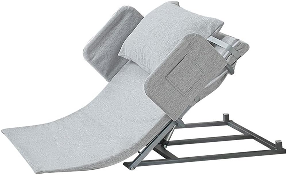 Electric Bed Backrest, Portable Medical Pillow Lifter, Neck and Lumbar Support, Acid Reflux, Post-Op and Snoring Relief, Soft Support, Firm Frame,Brown