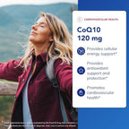 Pure Encapsulations CoQ10 120 mg - Coenzyme Q10 Supplement for Heart Health, Energy, Antioxidants, Brain & Memory Health - Cellular Health, Cognition & Cardiovascular Support* - 120 Capsules