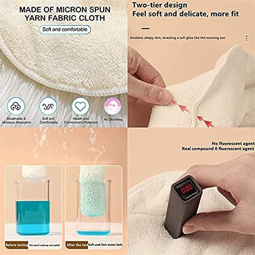 LELEBEAR Coral Fleece Hot Compress Towel, 2pcs Reusable Spa Facial Towels, Hot Compress Towel for Face (C)