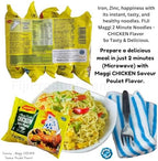 FIJI Maggi 2 Minute Noodles - CHICKEN Flavor (Pack of 3 X 5 PACKS /80g/ea) Prepare a delicious meal in just 2 minutes with MAGGI | So Tasty