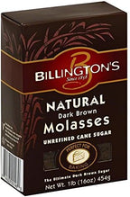 Billington's Natural Dark Brown Molasses Sugar, 1 LB 1 Pound (Pack of 10)