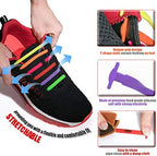 HOMAR No Tie Shoelaces for Kids and Adults Stretch Silicone Elastic No Tie Shoe Laces