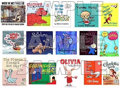 Mini Children's Story Book Edible Cupcake Toppers Cake Decorations 15 Books