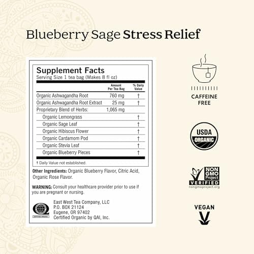 Yogi Tea Stress Relief & Relaxation Variety Sampler - 16 Bags per Pack (5 Packs) - Organic Relaxing Tea Sampler Set - Calming, Comforting Chamomile, Relaxed Mind & More
