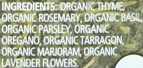 Simply Organic Herbs De Provence, 1-Ounce Jar, French Blend of Aromatic Savory, Thyme, Rosemary, Basil Tarragon & Lavender (Pack of 2)