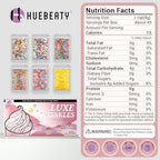 HUEBEATY® 6-in-1 Cartoon Party Sprinkles for Cake Decorating – 180g Red Blue Yellow Cake Sprinkles with Flash Lightning Bolt Confetti, Jimmies, Nonpareils, Stars & Pearls – Edible Cakes, Cupcakes, Cookies & Ice Cream Topper Decorations (Primary)