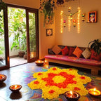 Gersoniel 14, 000pcs Marigold Paper Flower Petals Mexican Marigold Decor for Day of The Dead Diwali Home DIY Craft Wedding Mexican Party Decoration Halloween Dia De Los Muertos Decor(Yellow)