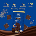 ChocZero Dark Chocolate Almond Bark with Sea Salt, Sugar Free, Vegan, Low Carb, High Fiber, Keto Friendly, No Sugar Alcohols (4 Count, 3.2oz Boxes)