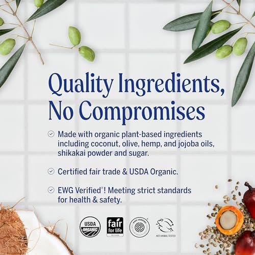 Dr. Bronner's - Organic Shaving Soap (Tea Tree, 7 Ounce) - Certified Organic, Sugar and Shikakai Powder, Soothes and Moisturizes for Close Comfortable Shave, Use on Face, Underarms and Legs