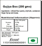 Ghasitaram Gifts Holi Sweets, Holi Gifts, Holi Hamper Holi Sweets Gujiya Box (200 GMS)