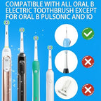 Precision Replacement Toothbrush Heads Compatible with Braun Oral b 7000/Pro 1000/3000/8000/9600/ 5000/Genius and Smart Electric Toothbrush (White-12pcs)