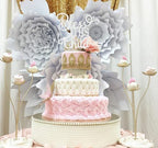 Bless This Child Cake Topper - Silver Glitter Chlid Christening Cake Decoration Supply - Smash Cake Topper for First Holy Communion Party/Baby Shower - Baptisim Cake Decor