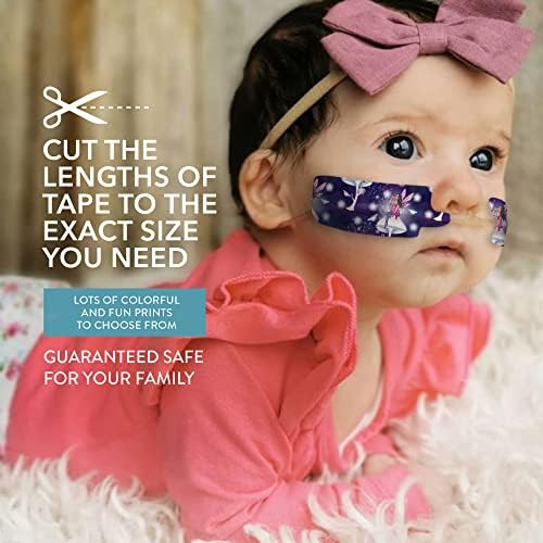A Simple Patch Nasogastric or Oxygen Tube precut Adhesive Tape Fairies Mix Lengths x 3