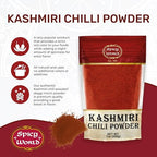Spicy World Kashmiri Chili Powder Red 7 Ounce Resealable bag | All Natural Low Heat, Chili Powder - Red Pepper Powder