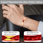 Vicmag Copper Magnetic Bracelet for Women and Men Ultra Strength Magnets 99.9% Pure Copper Strong Magnets Jewelry Gift Adjustable Length
