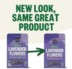 FGO Organic Dried Lavender Flowers, Extra Grade Dried Buds, Imported From France for Culinary or Sachet Bags, 4oz, Packaging May Vary (Pack of 1)