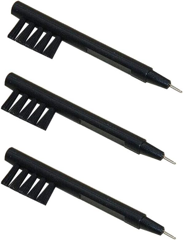 Hearing Aid Cleaning Brushes with Magnet and Wax Loop for BTE, ITC or ITE (3)