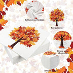60 Pack Fall Paper Napkins Maple Leaves Luncheon Napkins Fall Leaf Disposable Napkin Maple Tree Decorative Napkin for Autumn Thanksgiving Party Supplies Dinner Kitchen, 6.5 x 6.5 Inch