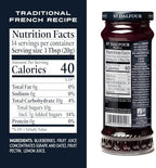 St. Dalfour Blueberry Fruit Spread - 10oz - 100% from Fruit, No Artificial Ingredients, Non-GMO, No Cane Sugars, All Natural, Made in France