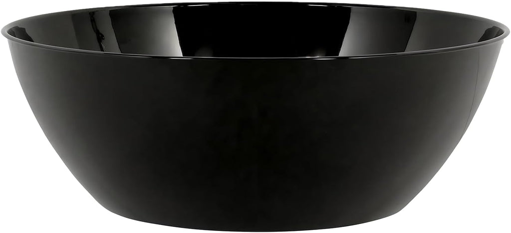 Black Plastic Recyclable Bowl - (10 qt.) 1 Piece - Durable Serveware, Ideal for Everyday Use and Any Occasion