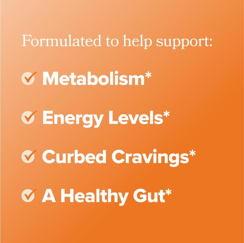URO Metabolism + Probiotic Support Capsules – Metabolism, Gut Health & Sustained Energy – with Chromium Picolinate, Green Coffee Bean Extract & Targeted Probiotics – 1 Month Supply – 30 Servings