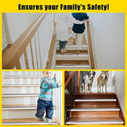10 Pcs Aluminium Alloy Stair Nosing Protector - 2" x 0.75" x 48" Non-Slip Strip for Stairs & Pool Edge (Silver)